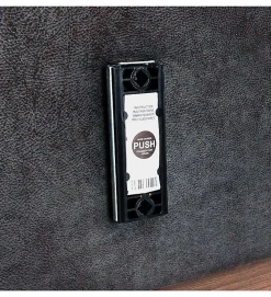 Pro Et Discount Tête de lit largeur 180 x 110 cm velours alcantara Gris* Tête De Lit