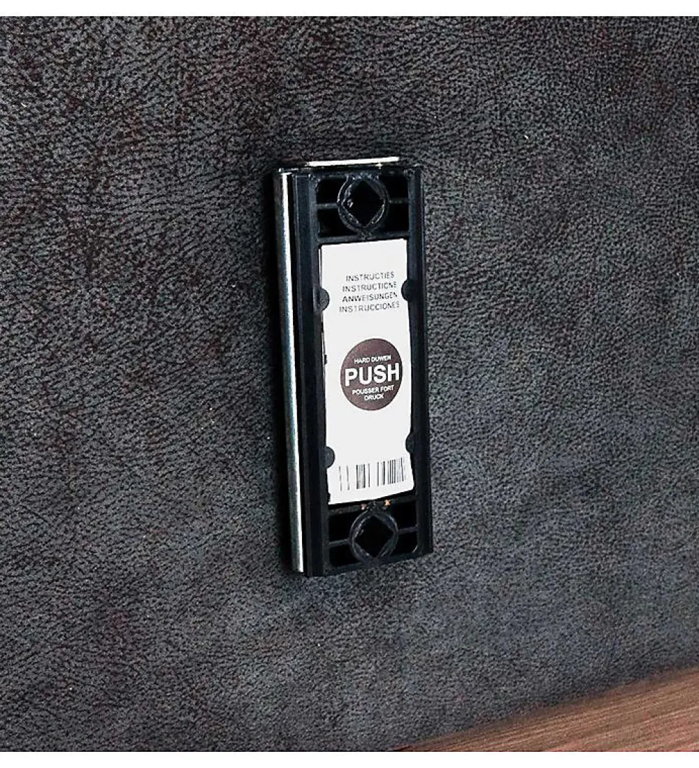Pro Et Discount Tête de lit largeur 180 x 110 cm velours alcantara Gris* Tête De Lit