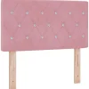 Tête de lit LED avec bandes LED Rose 80 cm Velours>Vidaxl Clearance