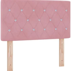 Tête de lit LED avec bandes LED Rose 80 cm Velours>Vidaxl Clearance