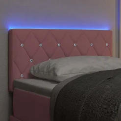 Tête de lit LED avec bandes LED Rose 80 cm Velours><noscript><img width=