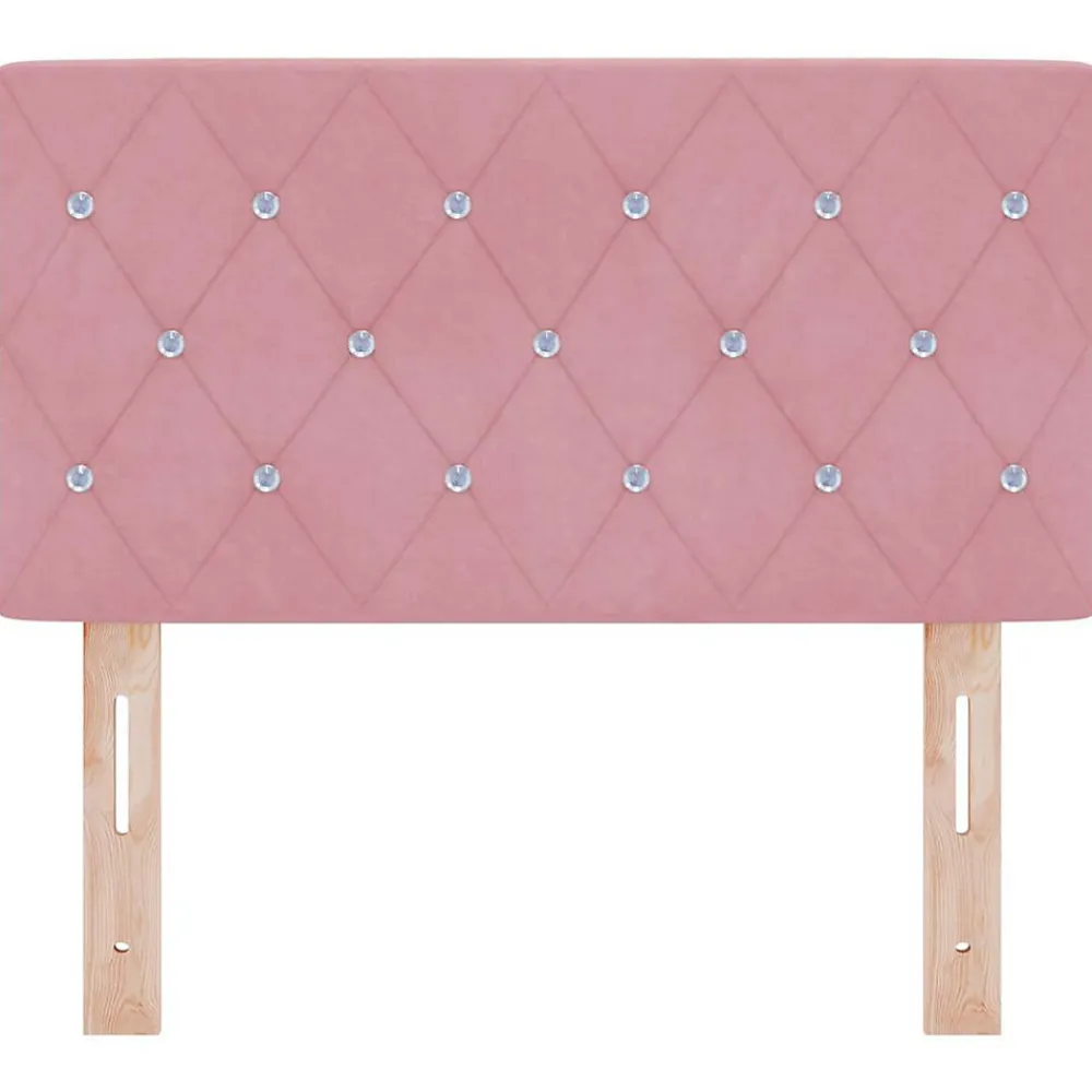 Tête de lit LED avec bandes LED Rose 80 cm Velours>Vidaxl Clearance