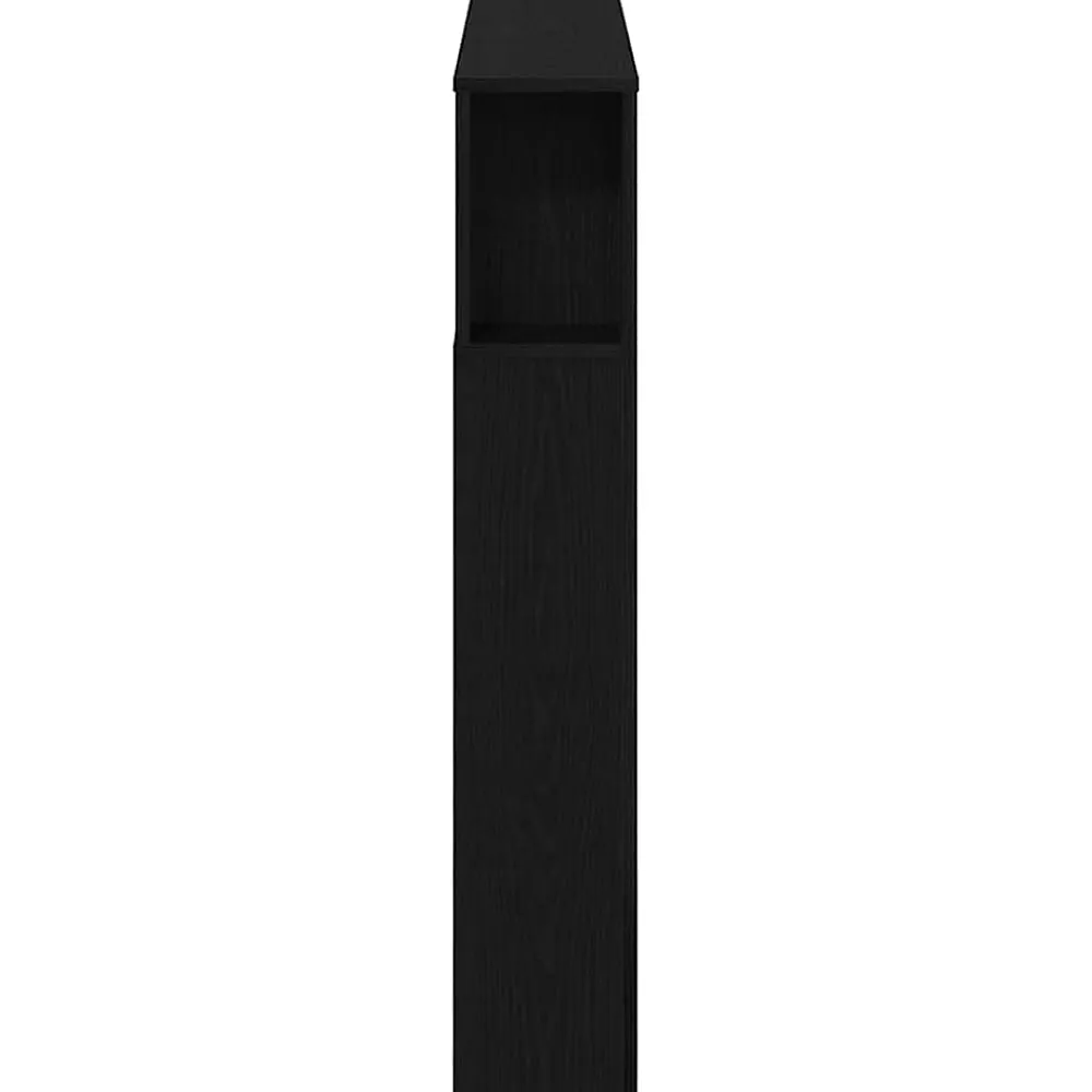 Vidaxl Tête de lit LED avec étagère Chêne noir 120 x 18,5 x 103,5 cm* Tête De Lit