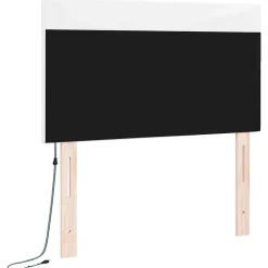 Vidaxl Tête de lit LED Blanc 100 cm Cuir synthétique* Tête De Lit