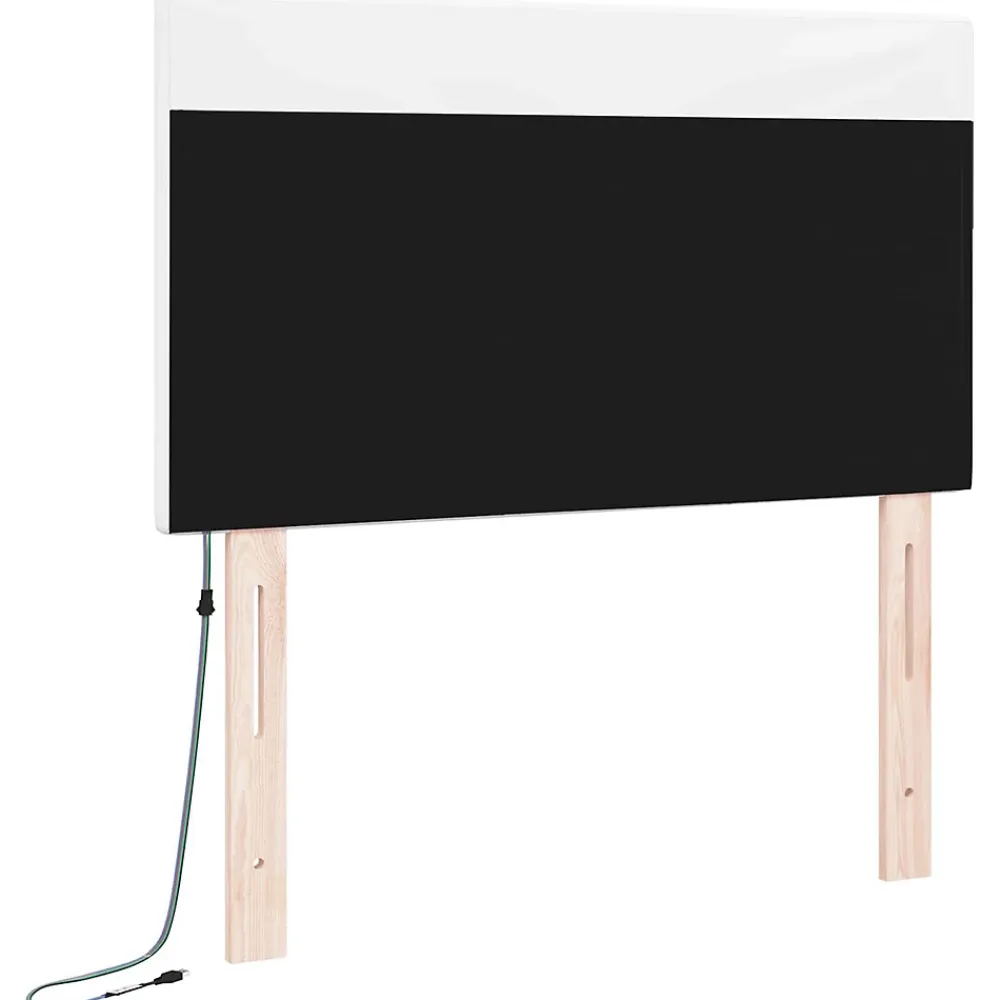 Vidaxl Tête de lit LED Blanc 100 cm Cuir synthétique* Tête De Lit