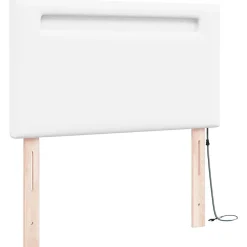 Vidaxl Tête de lit LED Blanc 100 cm Cuir synthétique* Tête De Lit