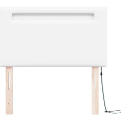 Vidaxl Tête de lit LED Blanc 100 cm Cuir synthétique* Tête De Lit