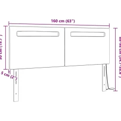 Vidaxl Tête de lit LED Blanc 160 cm Cuir synthétique* Tête De Lit