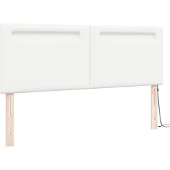 Vidaxl Tête de lit LED Blanc 160 cm Cuir synthétique* Tête De Lit