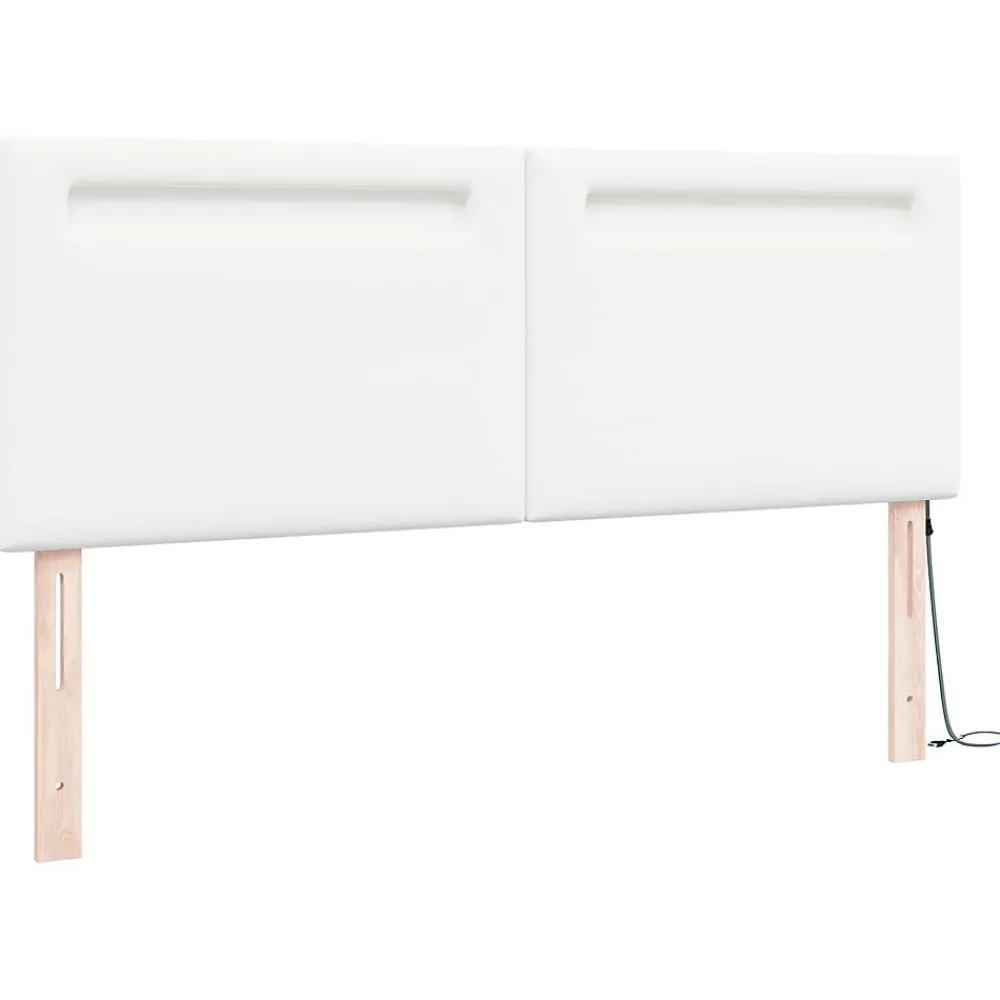 Vidaxl Tête de lit LED Blanc 160 cm Cuir synthétique* Tête De Lit