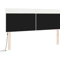 Vidaxl Tête de lit LED Blanc 160 cm Cuir synthétique* Tête De Lit