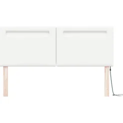 Vidaxl Tête de lit LED Blanc 160 cm Cuir synthétique* Tête De Lit