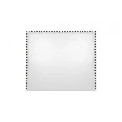 Tête de lit Lily en similicuir blanc 90><noscript><img width=