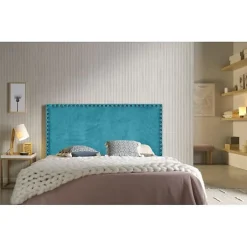 Tête de lit Lily en tissu turquoise 100>Eccox Outlet