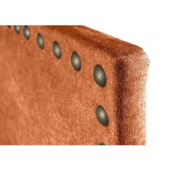 Tête de lit Lirio en tissu orange 100><noscript><img width=