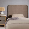 Idimex Tête de lit LUNAR 90 avec fixation murale, en tissu - Grège* Tête De Lit