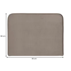 Idimex Tête de lit LUNAR 90 avec fixation murale, en tissu - Grège* Tête De Lit