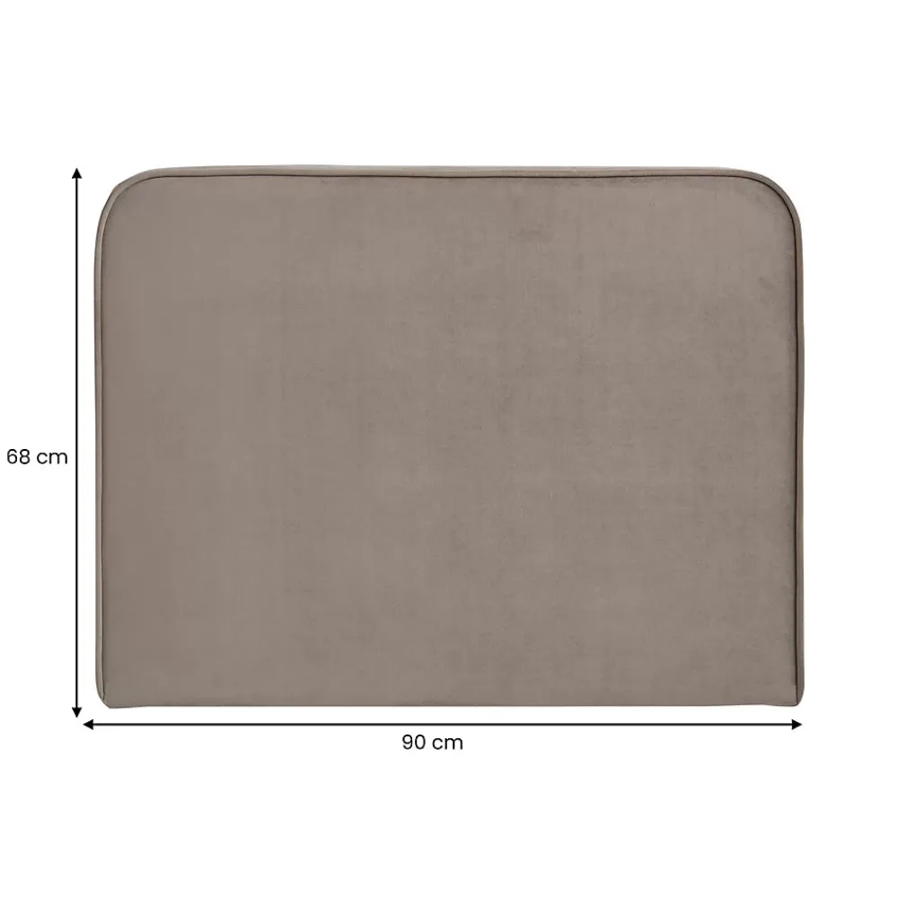 Idimex Tête de lit LUNAR 90 avec fixation murale, en tissu - Grège* Tête De Lit
