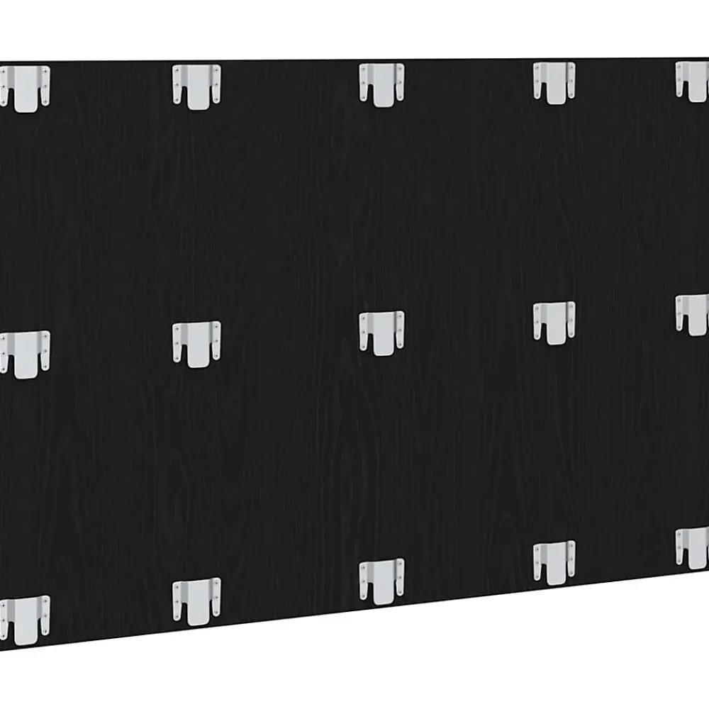 Vidaxl Tête de lit Montage mural Chêne noir Bois d'ingénierie* Tête De Lit