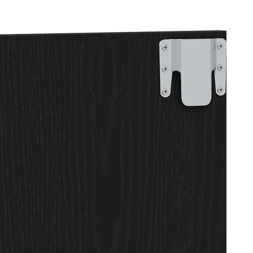 Vidaxl Tête de lit Montage mural Chêne noir Bois d'ingénierie* Tête De Lit