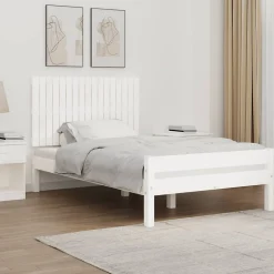 Tête de lit murale Blanc 108x3x60 cm Bois massif de pin>Vidaxl Sale