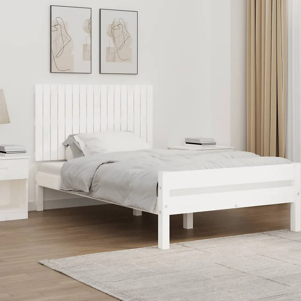 Tête de lit murale Blanc 108x3x60 cm Bois massif de pin>Vidaxl Sale