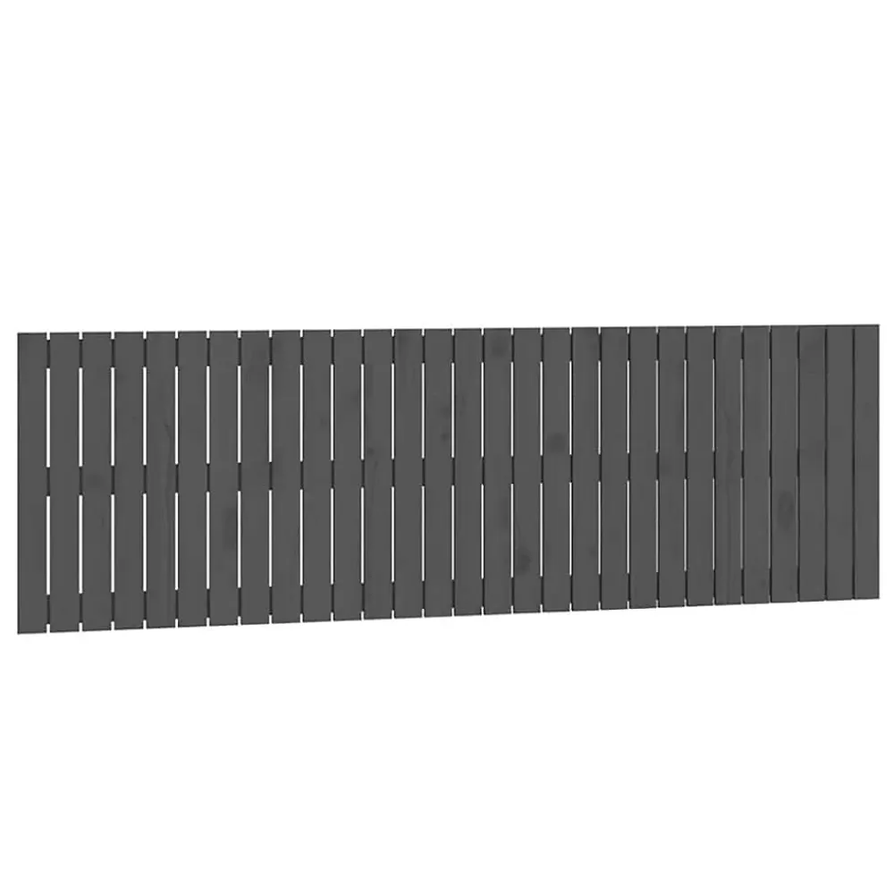 Vidaxl Tête de lit murale Gris 185x3x60 cm Bois massif de pin* Tête De Lit