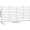 Vidaxl Tête de lit murale Gris 156x3x63 cm Bois massif de pin* Tête De Lit