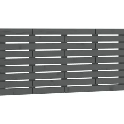 Vidaxl Tête de lit murale Gris 156x3x63 cm Bois massif de pin* Tête De Lit