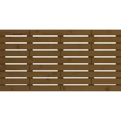 Tête de lit murale Marron miel 156x3x63 cm Bois massif de pin><noscript><img width=