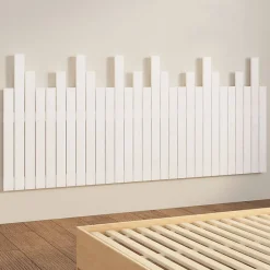 Tête de lit murale 185x3x80 cm bois de pin blanc><noscript><img width=