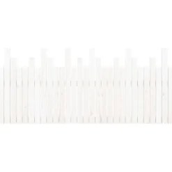 Tête de lit murale 185x3x80 cm bois de pin blanc><noscript><img width=
