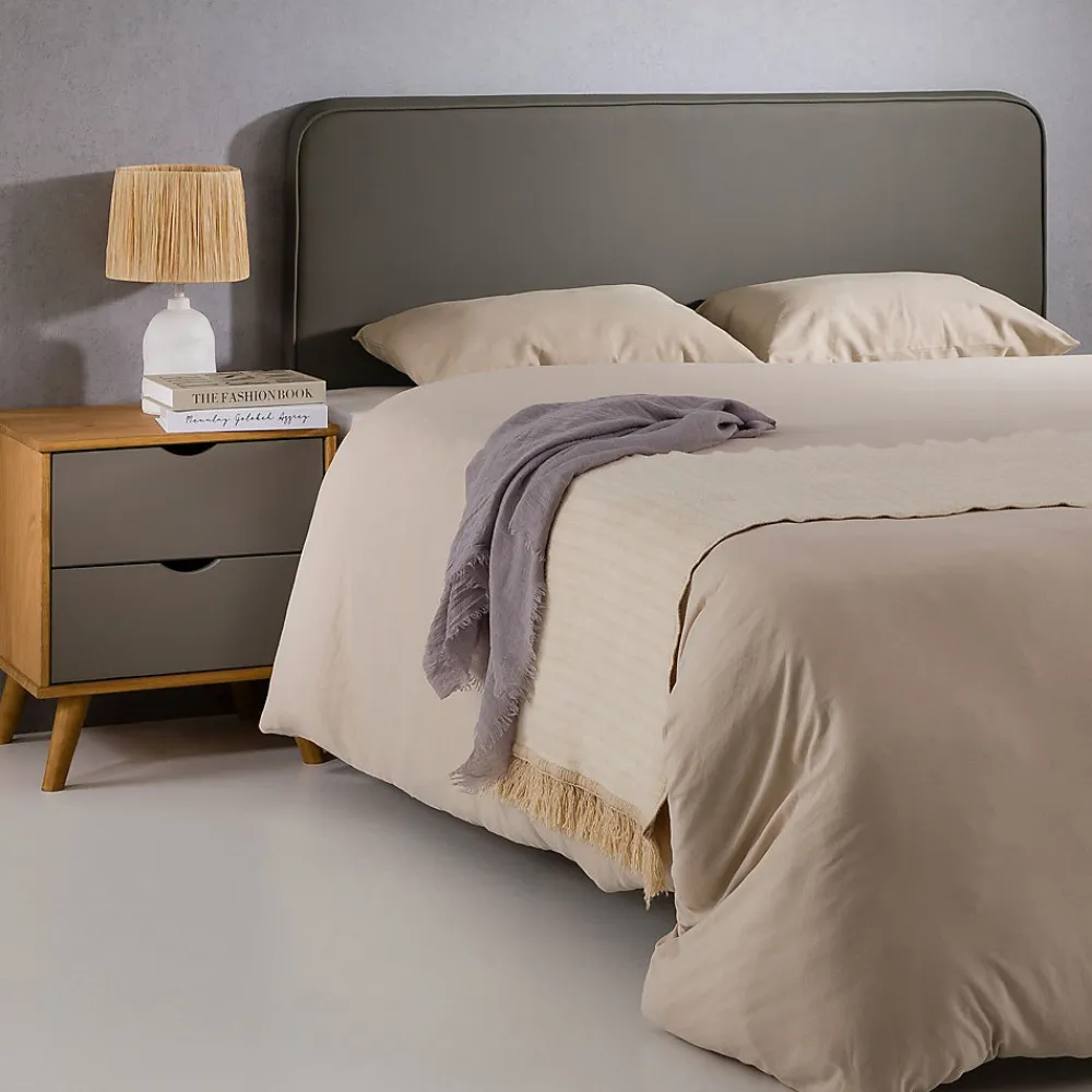 Tête de lit NAOFE 120 avec fixation murale - Gris>Idimex Outlet