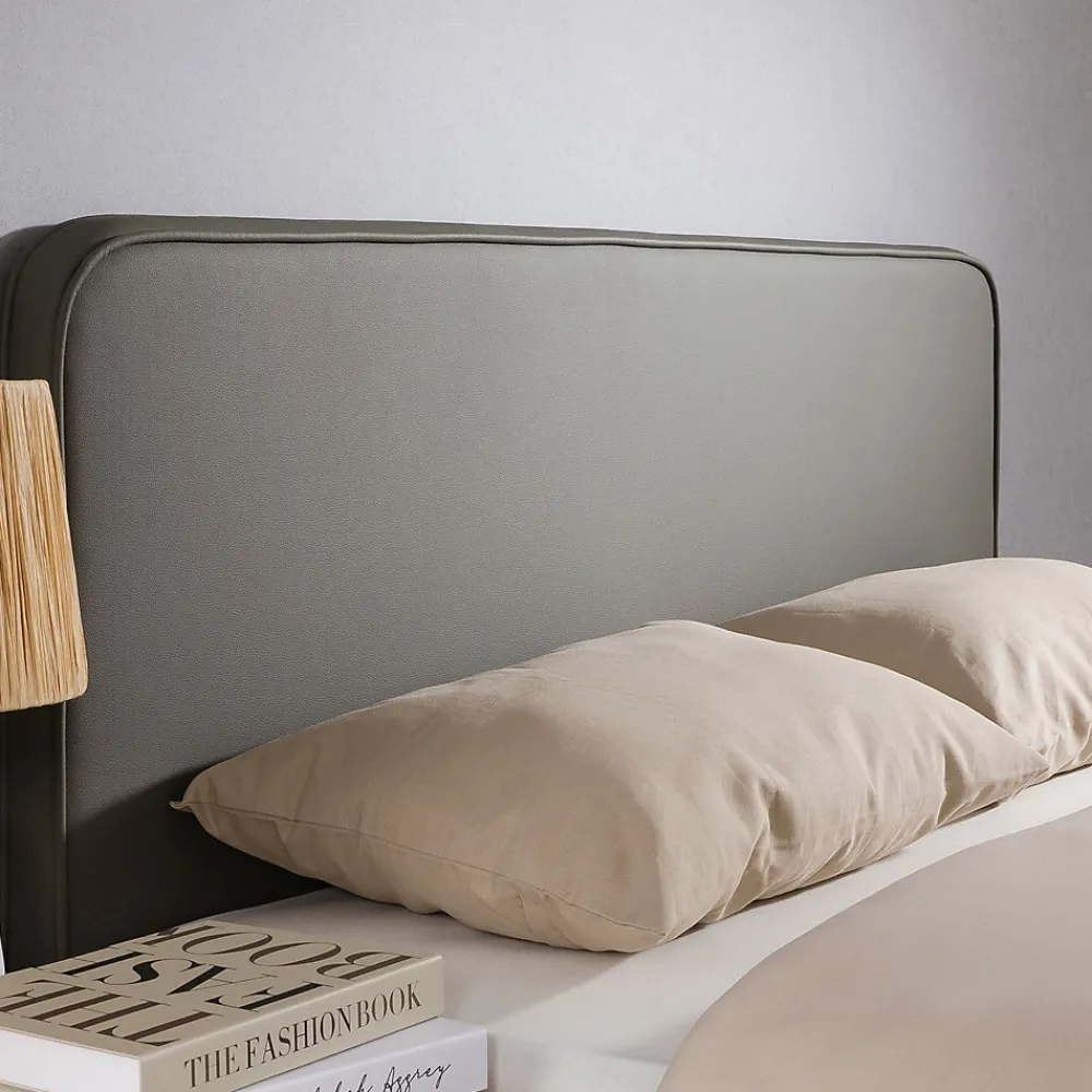Tête de lit NAOFE 120 avec fixation murale - Gris>Idimex Outlet