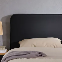 Idimex Tête de lit NAOFE 120 avec fixation murale - Noir* Tête De Lit