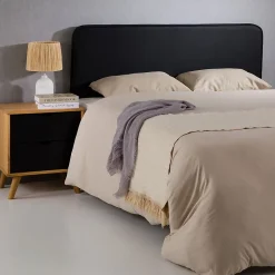 Idimex Tête de lit NAOFE 120 avec fixation murale - Noir* Tête De Lit