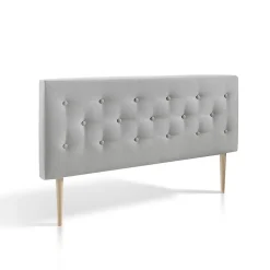 Tête de lit Oslo 90x100 cm, capitonnée Tissu Grey>Vs Venta-Stock Sale