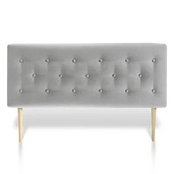 Tête de lit Oslo 90x100 cm, capitonnée Tissu Grey><noscript><img width=