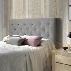 Tête de lit Oslo 160x100 cm, capitonnée Tissu Grey>Vs Venta-Stock Outlet