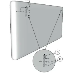 Vs Venta-Stock Tête de lit Oslo 150x100 cm, capitonnée Tissu Grey* Tête De Lit