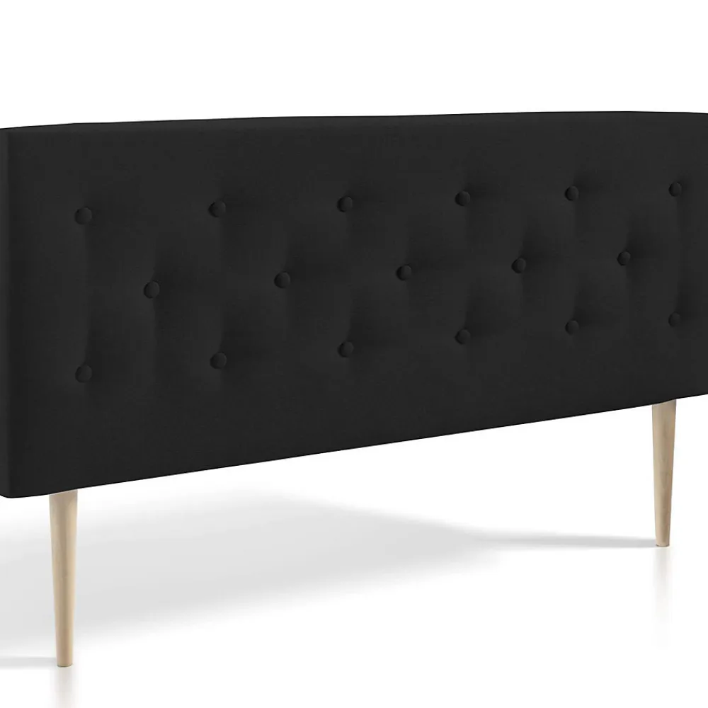 Tête de lit Oslo 150x100 cm, capitonnée Tissu Anthracite, Épaisseur de 8 cm>Vs Venta-Stock Discount