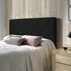 Tête de lit Oslo 140x100 cm, capitonnée Tissu Anthracite, Épaisseur de 8 cm>Vs Venta-Stock