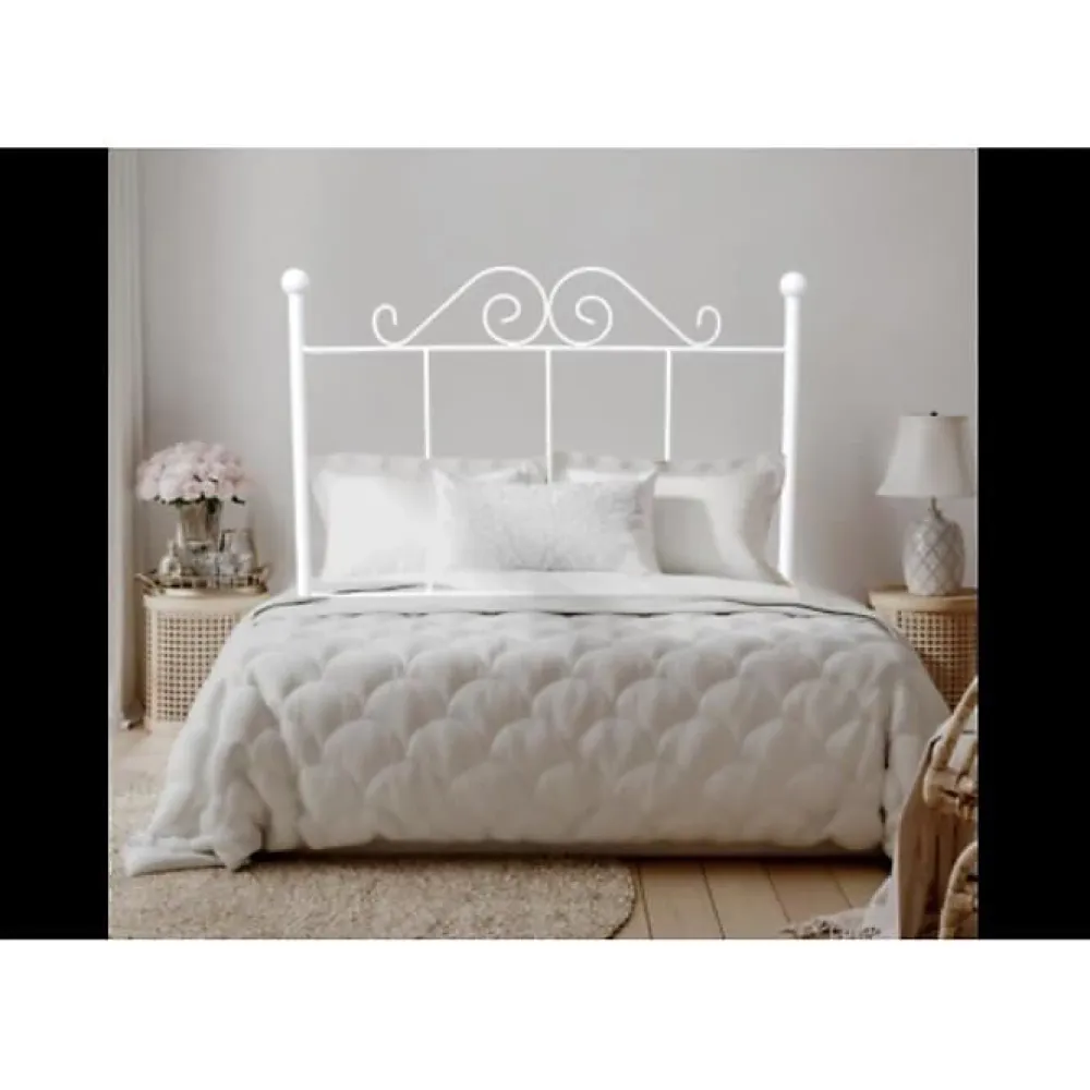 Tête de lit Palace Forge pour lit 150 Blanc 158x125x4. Matris>Eccox Online