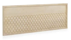 Tête de lit plaquée en bois de chêne et finition beige 165x60 cm>Geese Home Clearance