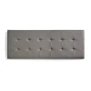 Tête de lit pour 120 lits Capitone Similicuir Check 152 x 57 x 5 cm Rembourrage en mousse et renfort de dossier Couleur Gris. ECCO>Eccox Clearance