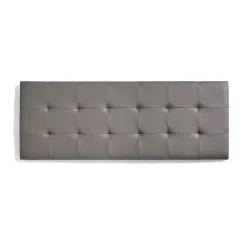 Tête de lit pour 120 lits Capitone Similicuir Check 152 x 57 x 5 cm Rembourrage en mousse et renfort de dossier Couleur Gris. ECCO>Eccox Clearance