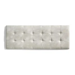 Tête de lit pour lit de 80 Deux Diamants de Similicuir 112 x 57 x 5 cm Rembourrage en mousse Couleur Camel Clair.>Eccox Outlet