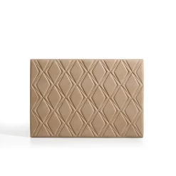 Tête de lit Rubi pour lit 90 en tissu camel 115x115x8.>Eccox Online