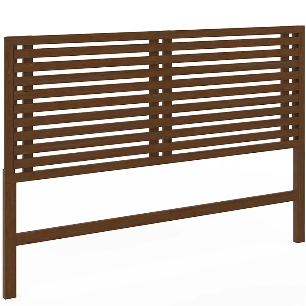 IDMarket Tête de lit sur pied en lattes AVA 160 cm façon bois vieilli* Tête De Lit