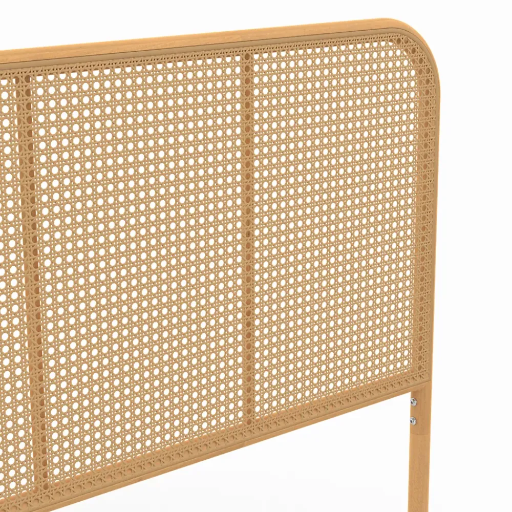 IDMarket Tête de lit sur pied FLORA 160 cm façon cannage* Tête De Lit